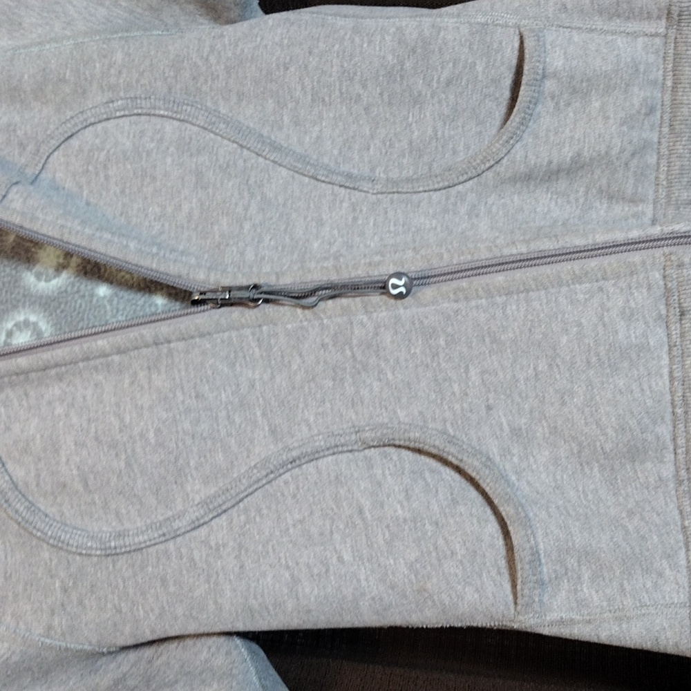 Lululemon Reversible Gray Zip-Up - image 2
